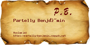 Partelly Benjámin névjegykártya